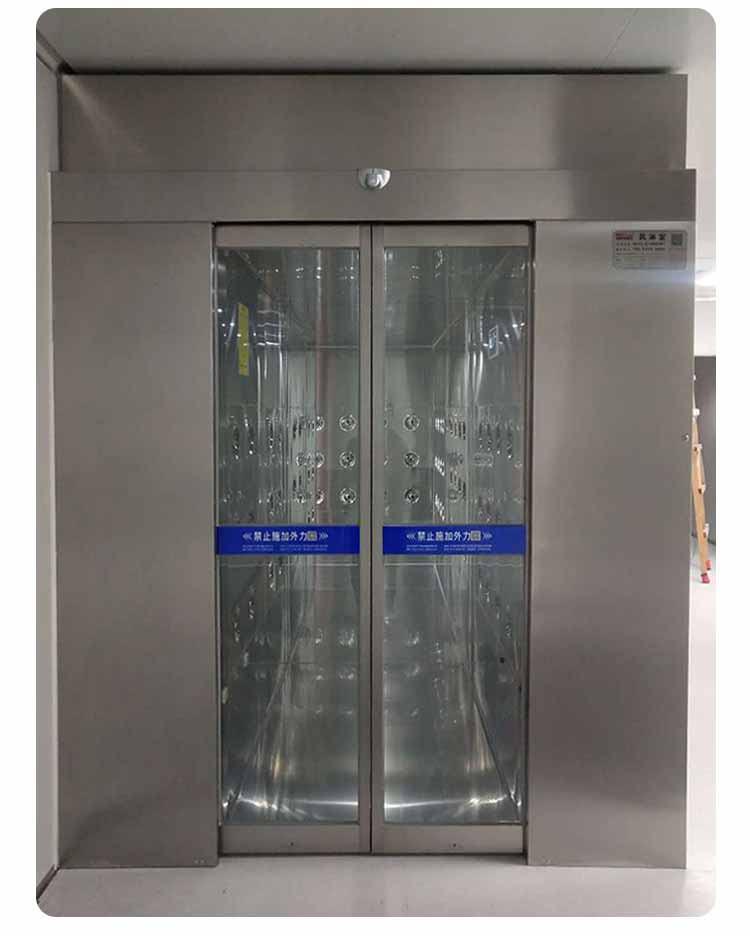 不銹鋼單人單吹風(fēng)淋室安裝5