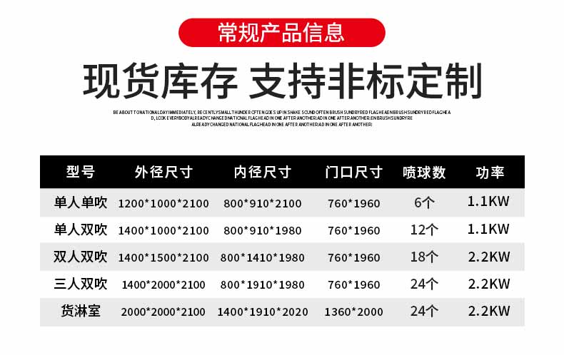 L轉(zhuǎn)角風(fēng)淋室參數(shù)